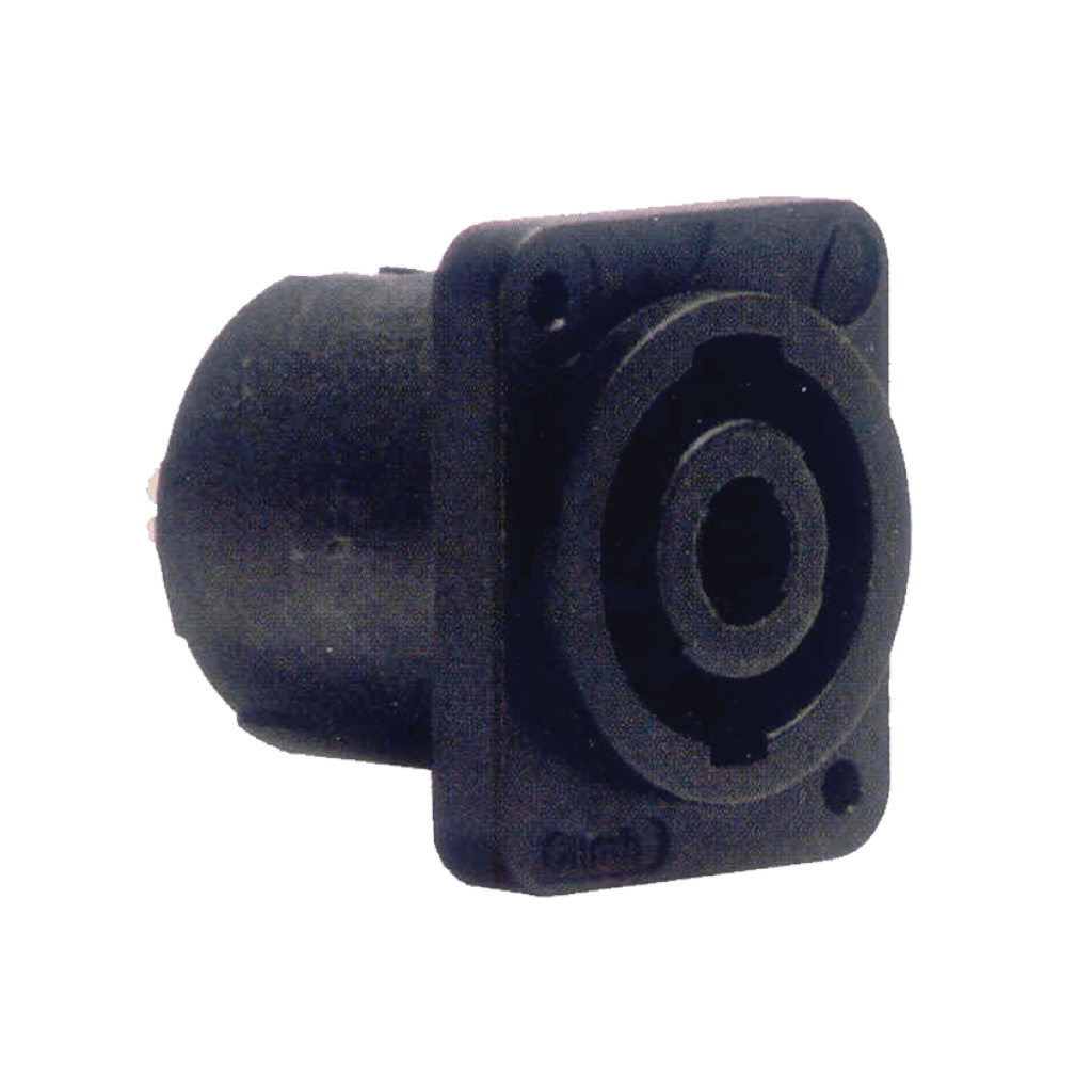 JACK SPEAKON DE CHASIS, 4 PINES, 2 VIAS, CUADRADO