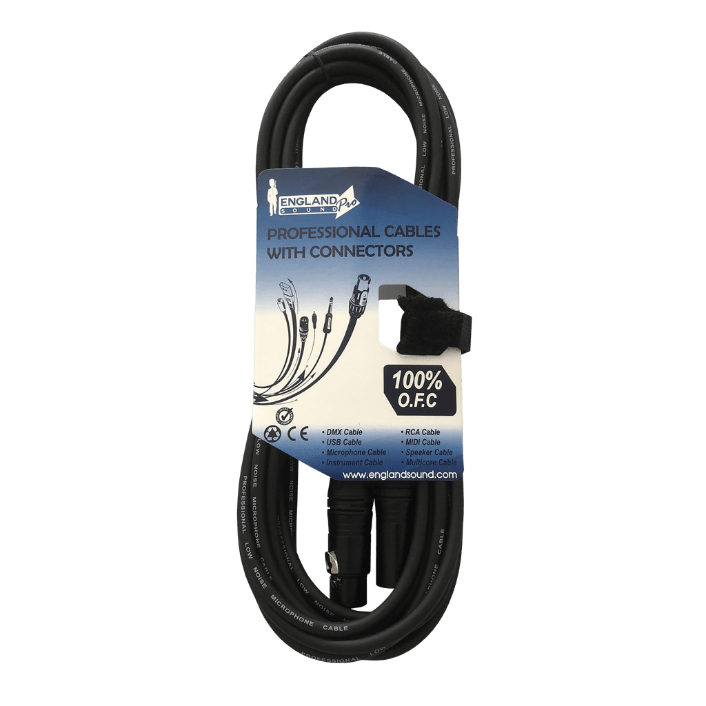 CABLE PARA MICROFONO, PLUG XLR A JACK XLR, OFC, 6MTS