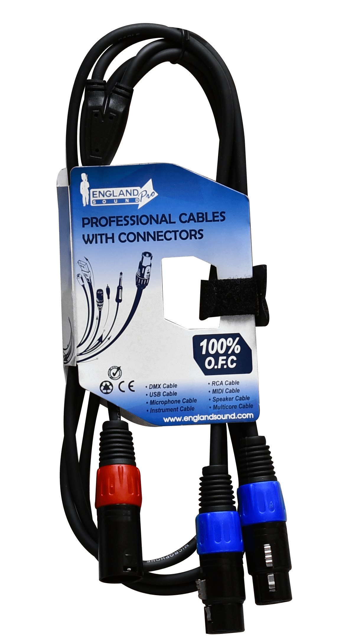 CABLE DE AUDIO, PLUG XLR A 2 JACK XLR 2MT - Miniatura 2