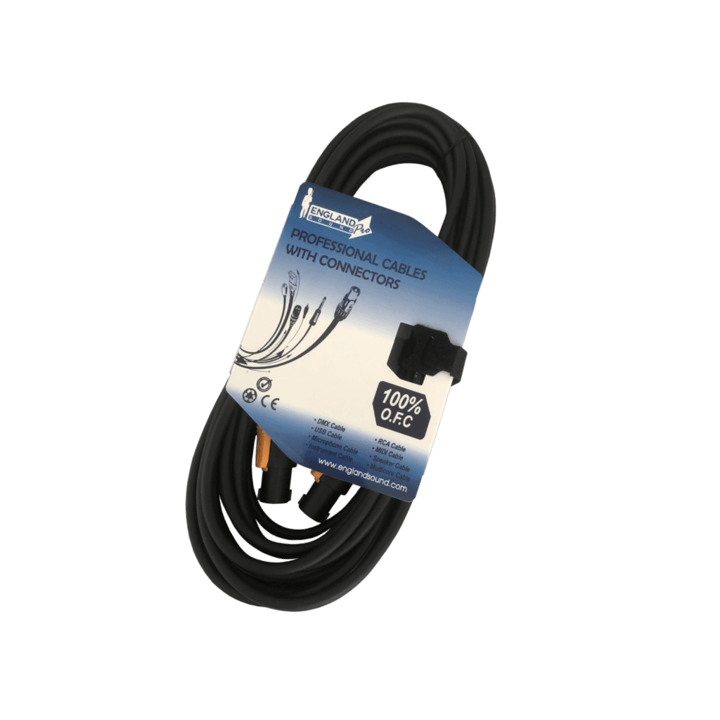 CABLE PARA PARLANTES PASIVOS, SPEAKON A SPEAKON, 4 PINES, 2 VIAS, OFC, 6MTS