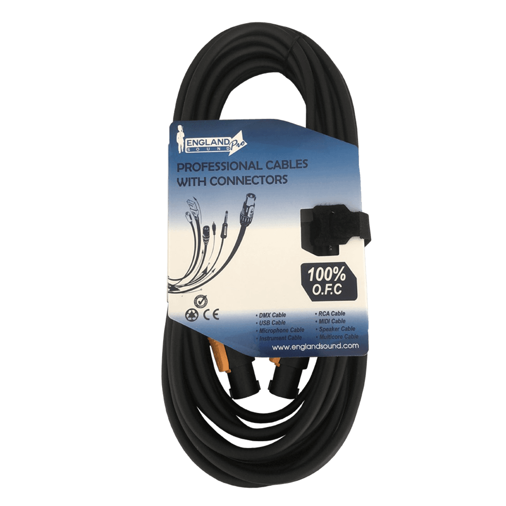 CABLE PARA PARLANTES PASIVOS, SPEAKON A SPEAKON, 4 PINES, 2 VIAS, OFC, 10MTS