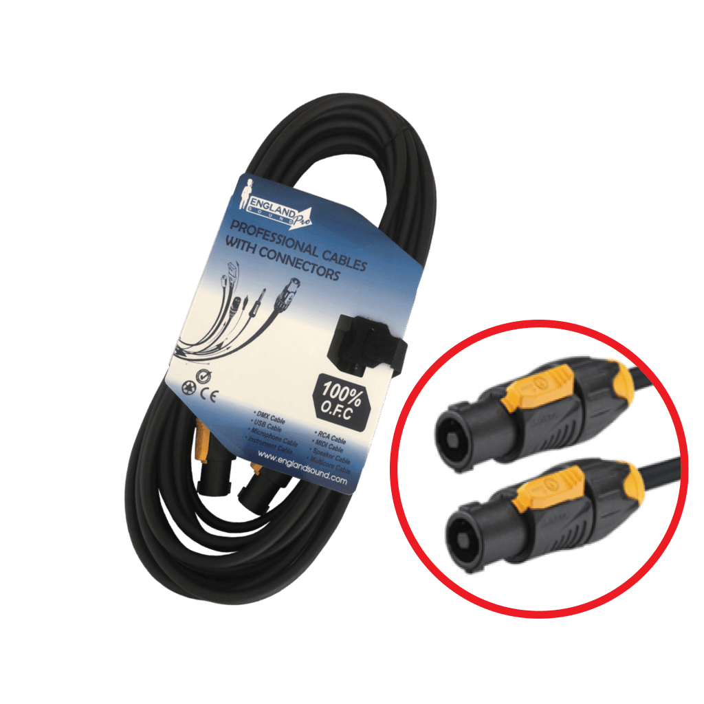 CABLE PARA PARLANTES PASIVOS, SPEAKON A SPEAKON, 4 PINES, 2 VIAS, OFC, 10MTS - Miniatura 3