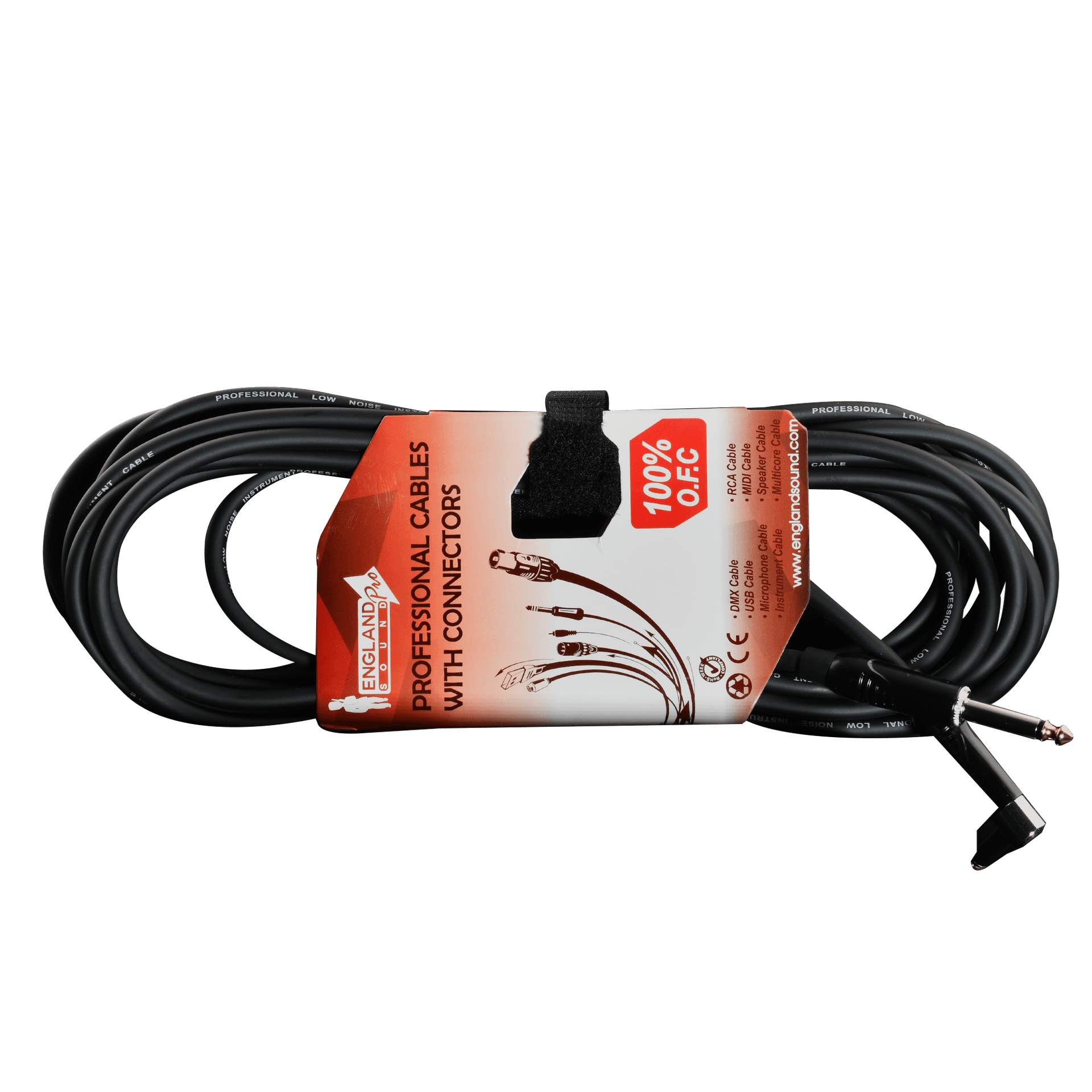 CABLE DE AUDIO, PLUG 6.3MM MONO EN L A PLUG 6.3MM MONO, OFC, 6MTS - Miniatura 2