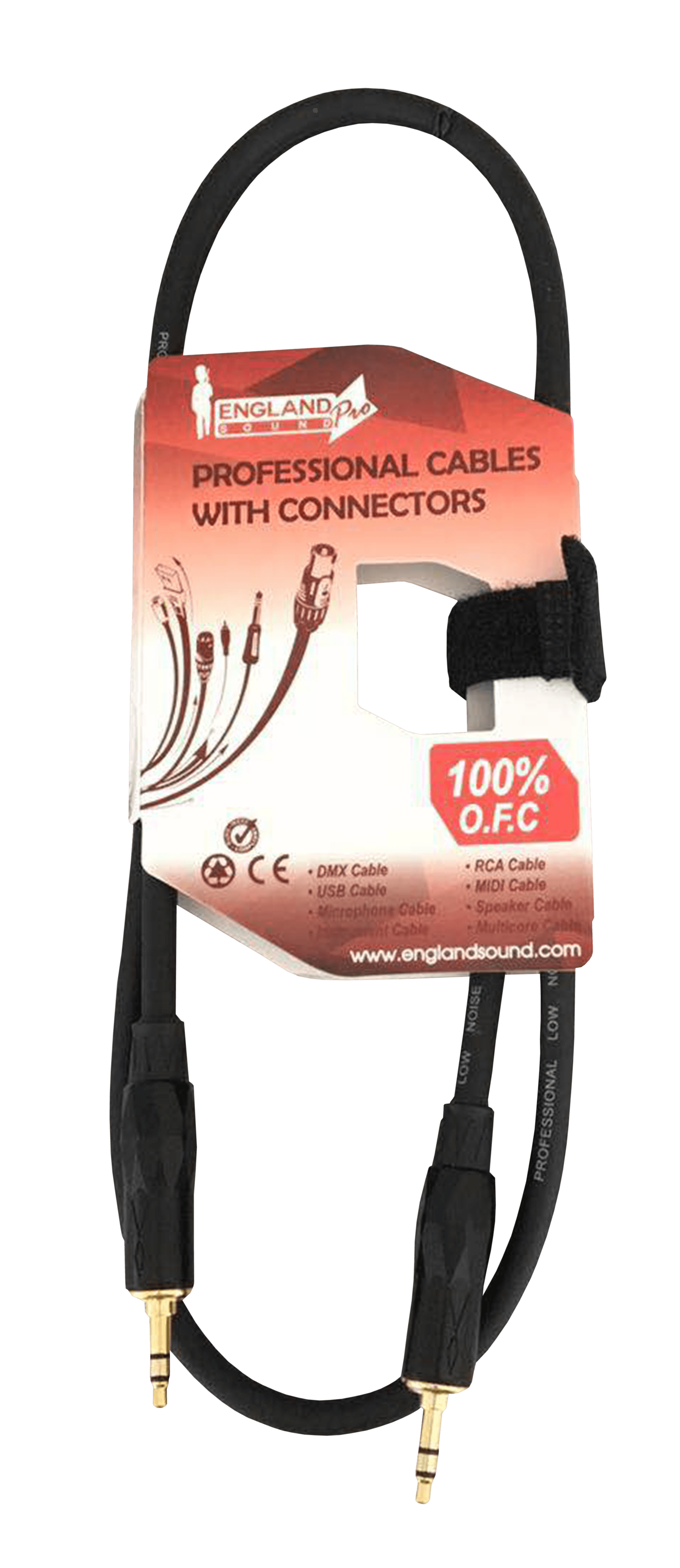 CABLE DE AUDIO, PLUG 3.5MM ESTEREO A PLUG 3.5MM ESTEREO, OFC, 1MT - Miniatura 2
