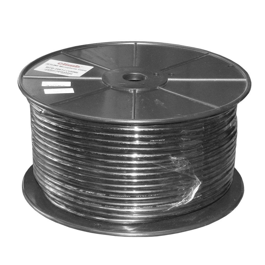 CABLE BALANCEADO GRUESO PARA MICROFONO Y GUITARRA, 100 MTS, 100% COBRE