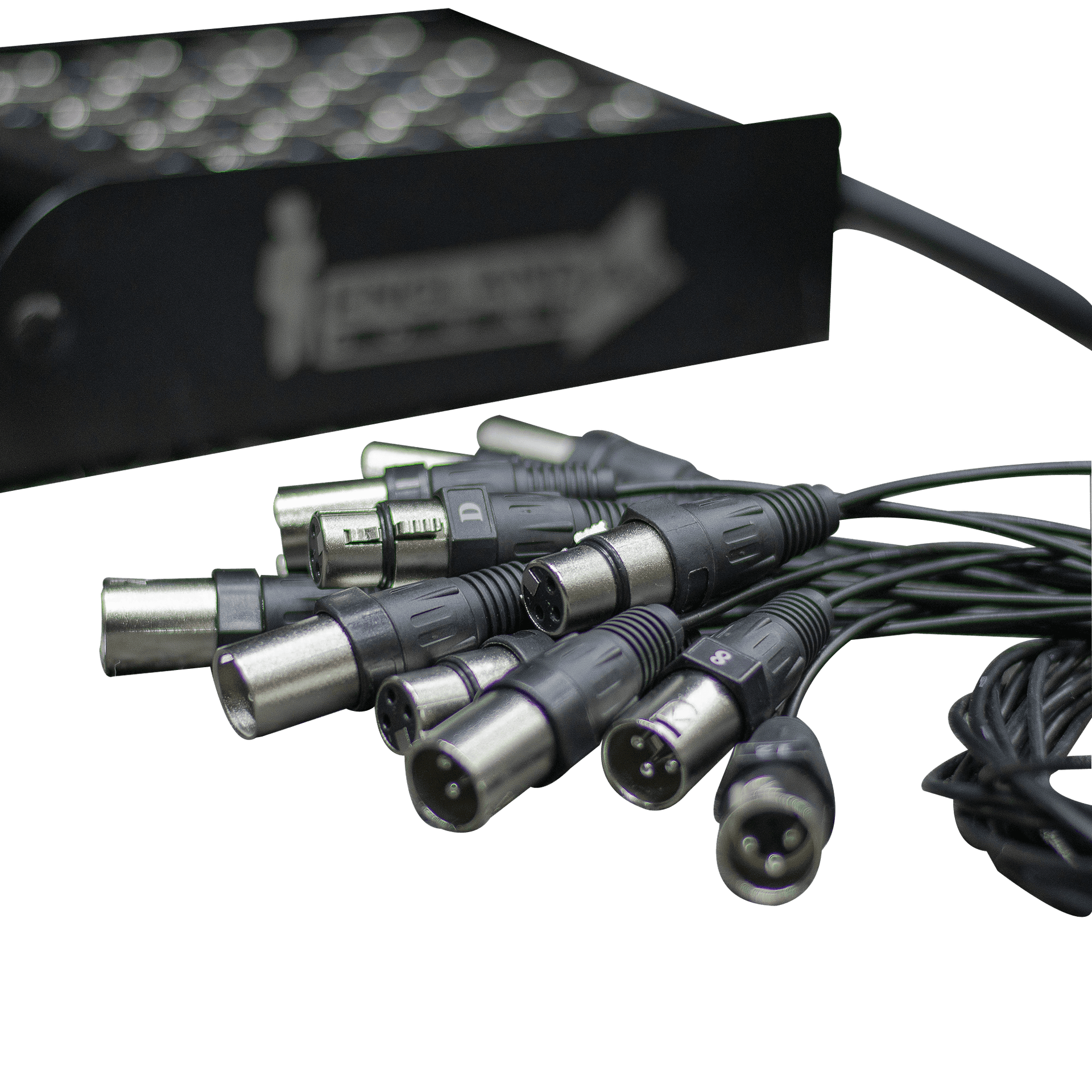 CABLE MEDUSA CON CAJA PARA ESCENARIO, 16 CANALES, (12 HEMBRAS XLR+ 4 MACHO XLR), 25 MTS - Miniatura 5