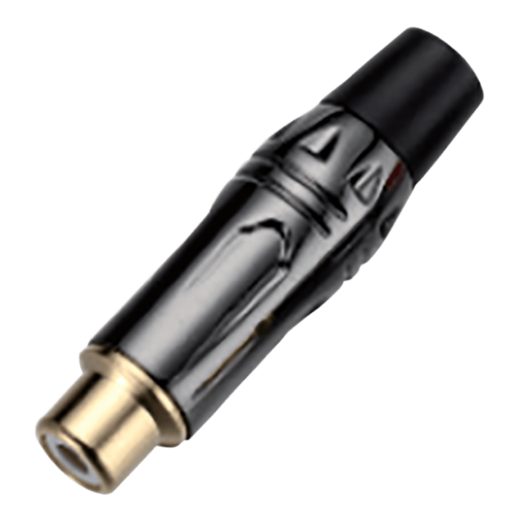 JACK RCA, PLATEADO, NEGRO, METALICO