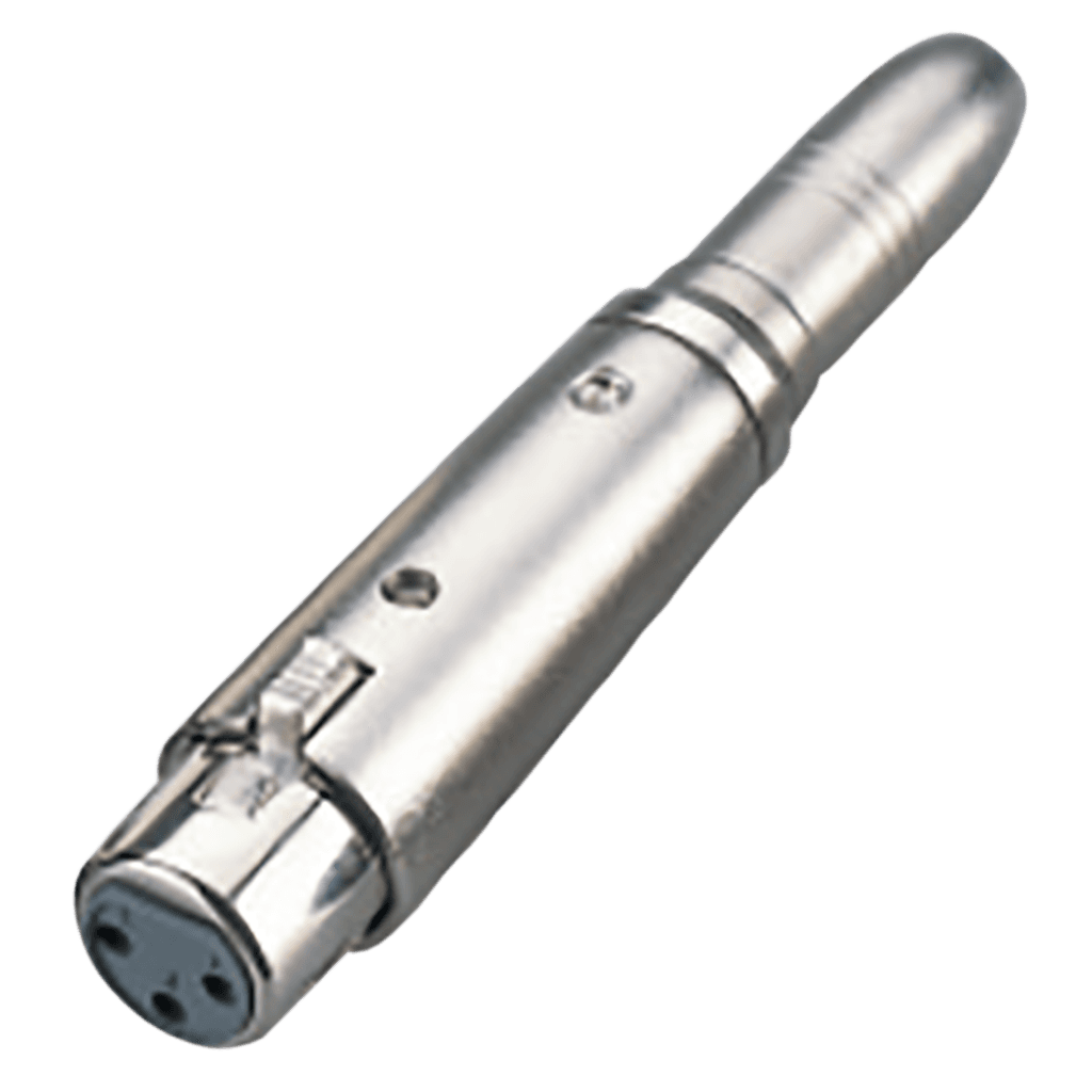 ADAPTADOR JACK XLR A JACK 6.3MM, METALICO