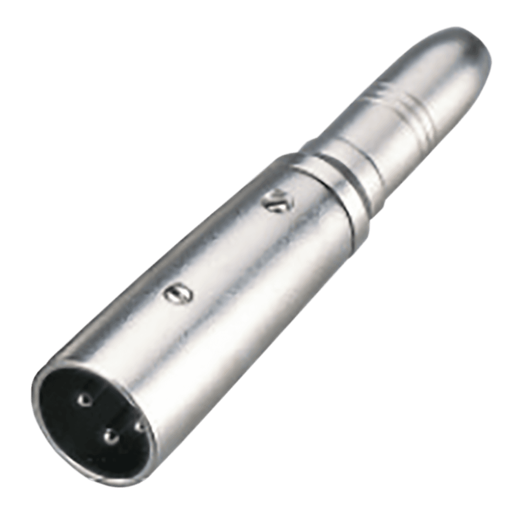 ADAPTADOR PLUG XLR A JACK 6.3MM, METALICO