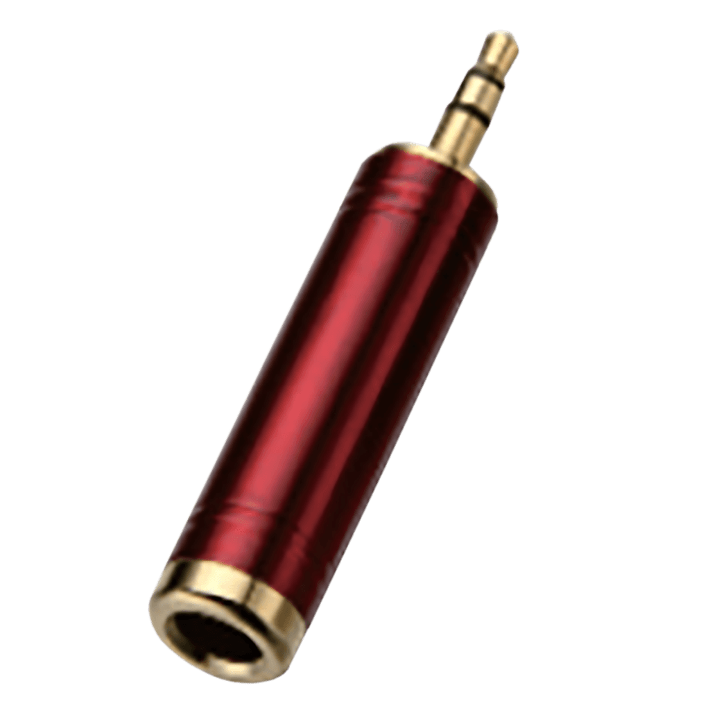 ADAPTADOR JACK RCA A PLUG 6.3MM MONO, METALICO