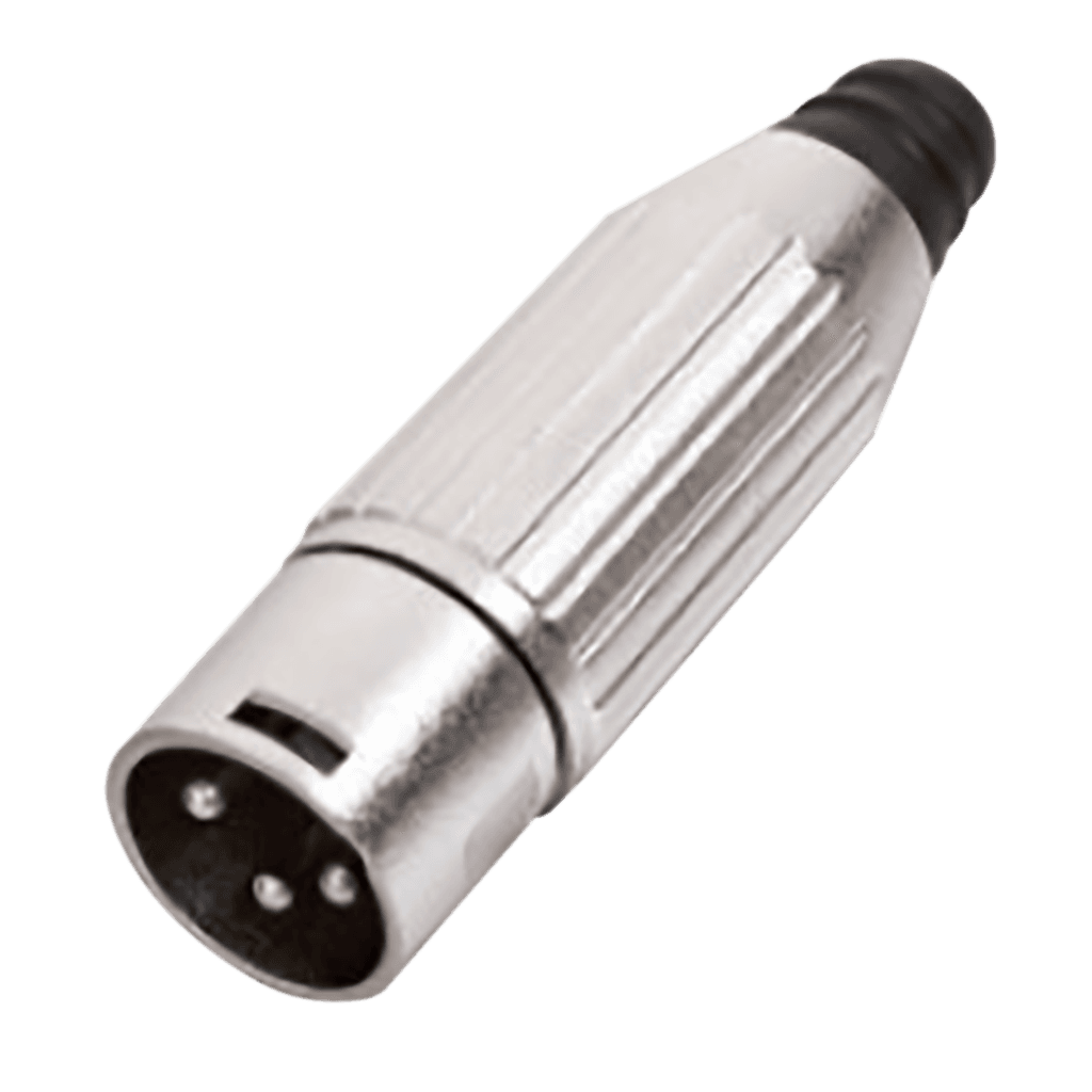 PLUG XLR, 3 PINES, METALICO