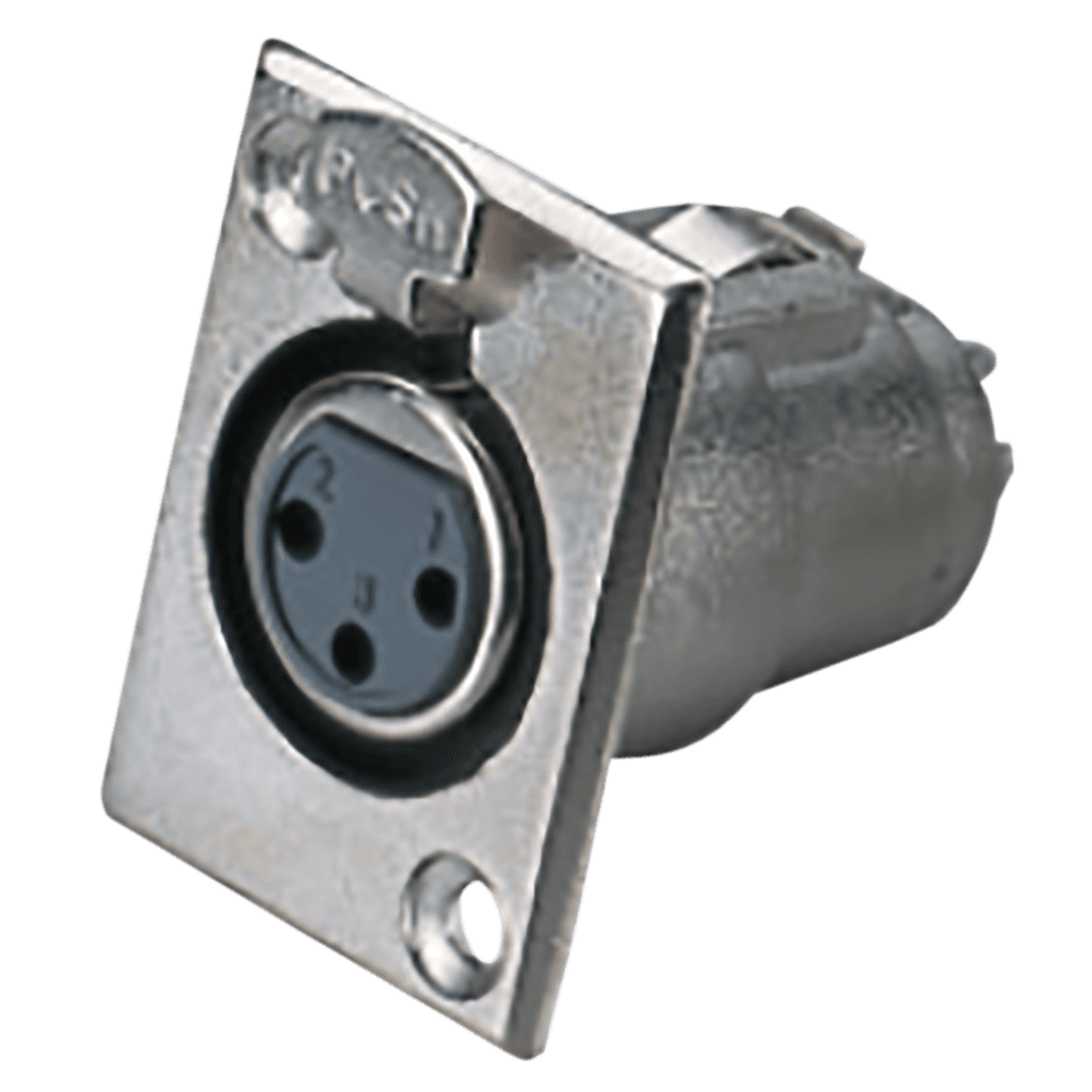 JACK XLR, 3 PINES, METALICO