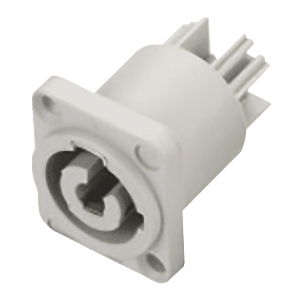 JACK CHASIS POWERCON, 4 PINES, 2 VIAS, 20A