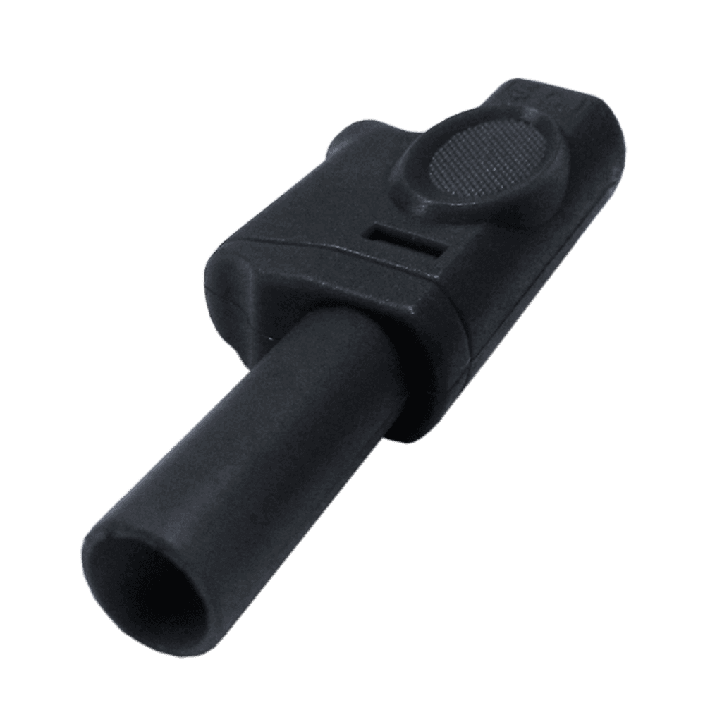 PLUG BANANA INDUSTRIAL, 32A, 1000V, NEGRO, PLASTICO