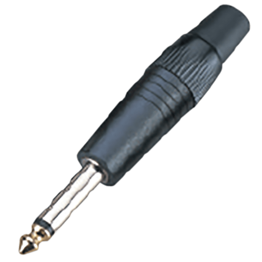 PLUG 6.3MM PLATEADO, MONO SIN RESORTE, BAQUELITA, METALICO