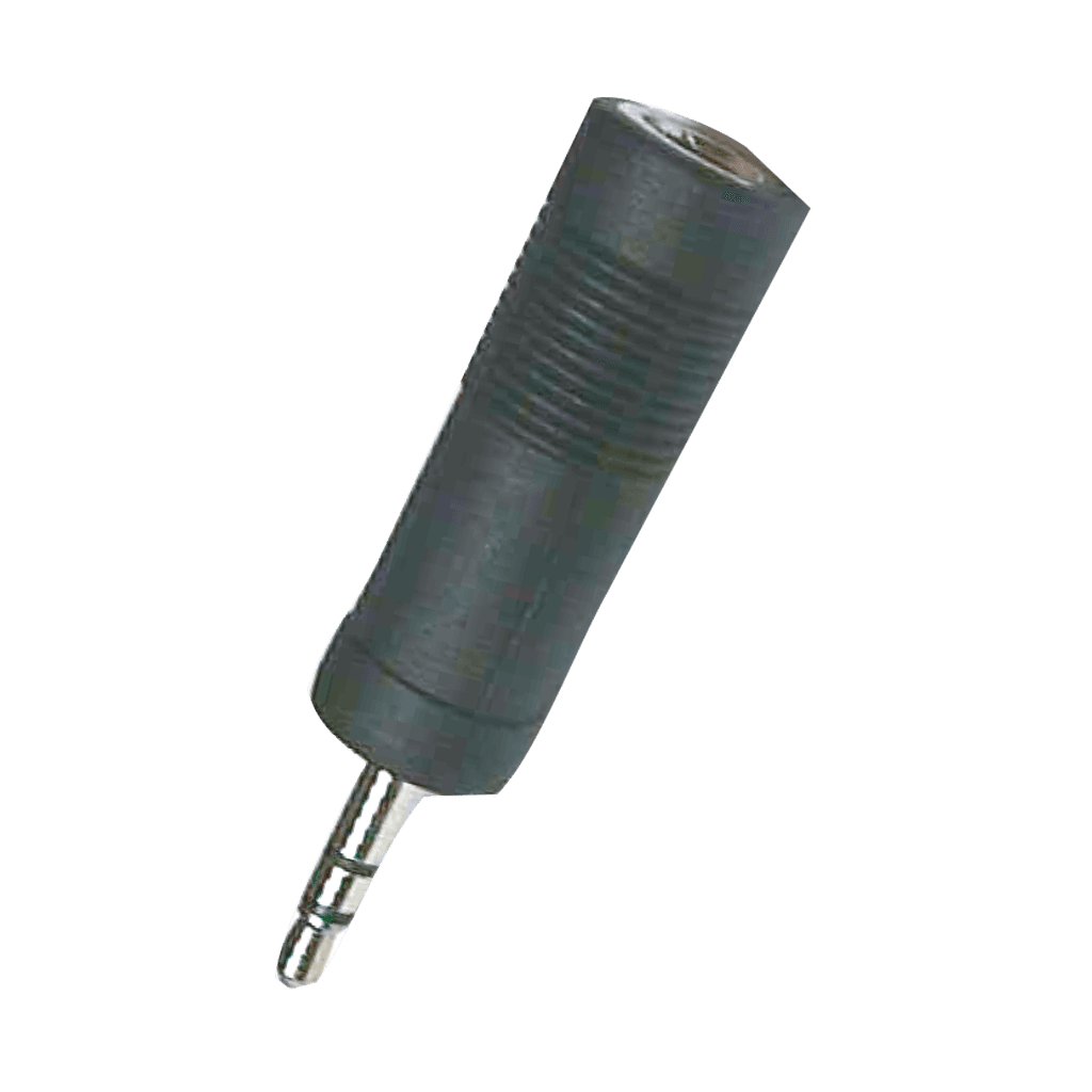 ADAPTADOR JACK 6.3MM ESTEREO A PLUG 3.5MM ESTEREO, PLASTICO