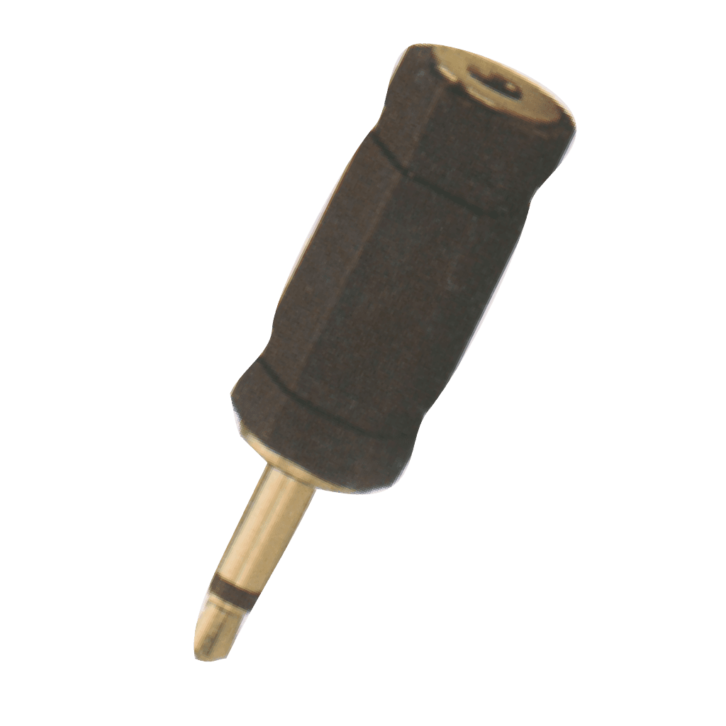 ADAPTADOR JACK 6.3MM MONO A PLUG 3.5MM MONO, PLASTICO