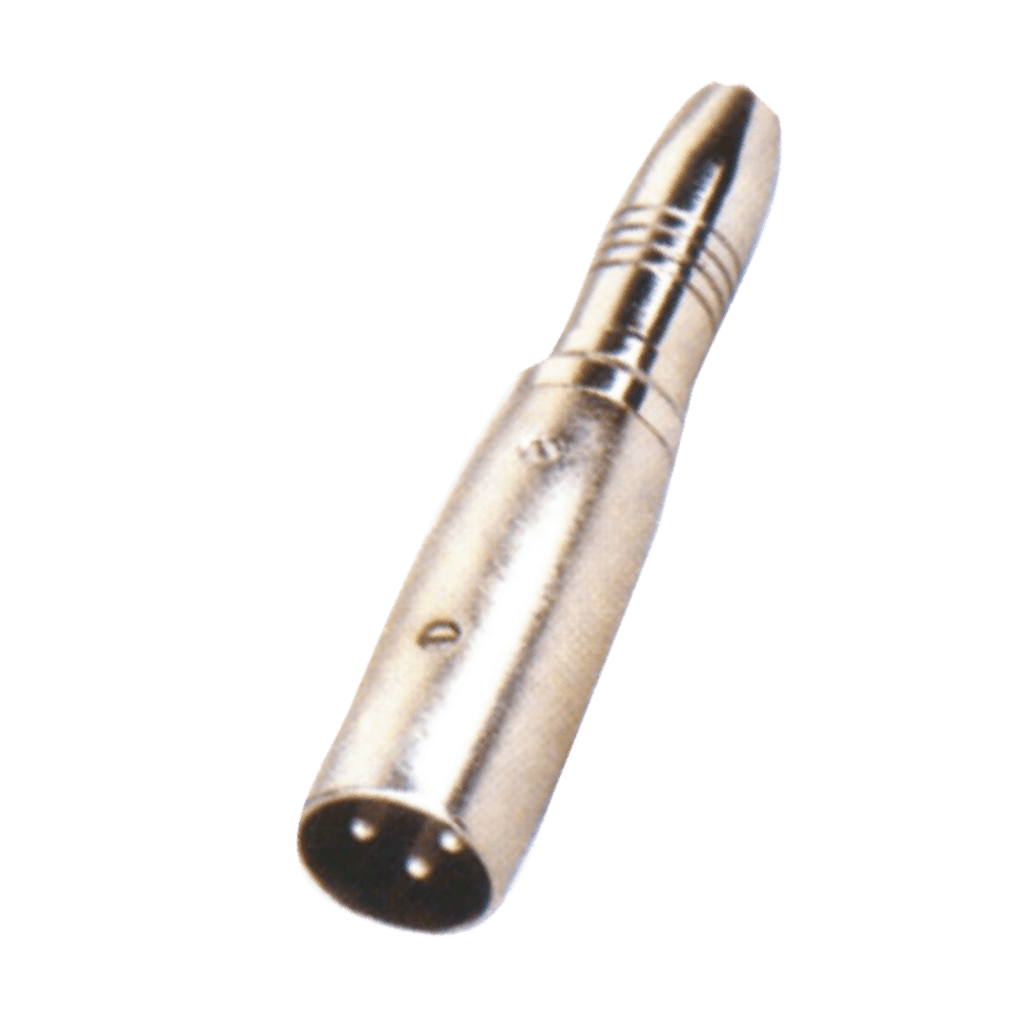 ADAPTADOR PLUG XLR A JACK 6.3MM MONO, METALICO