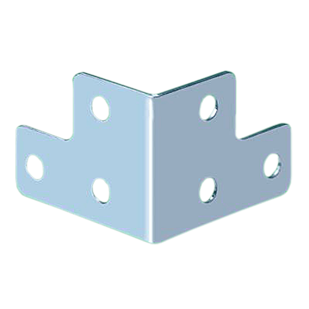 ESQUINERO METALICO, 1.6CM X 2.4CM X 3.2CM, 6 HUECOS