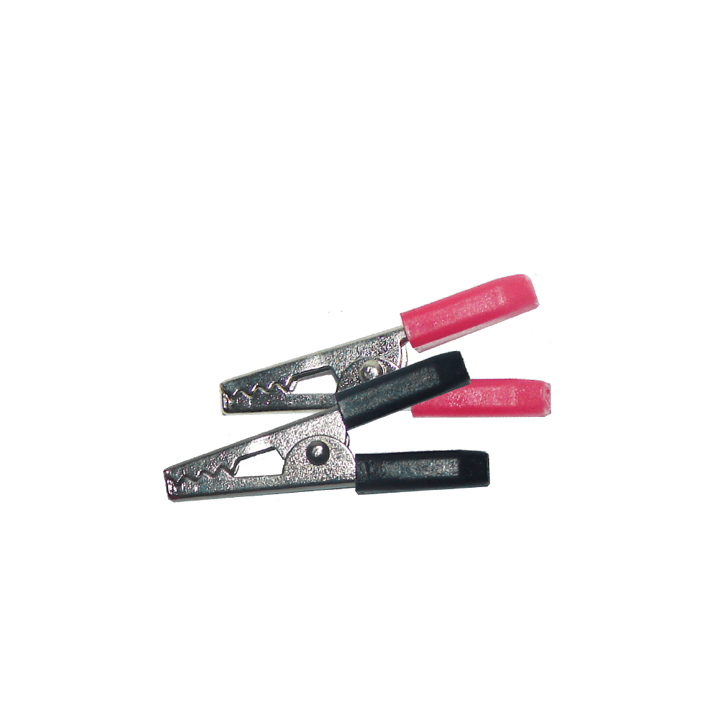 PAR DE LAGARTOS PEQUEÑO CON AGARRADERAS PLASTICAS, ROJO-NEGRO, 3.5CM