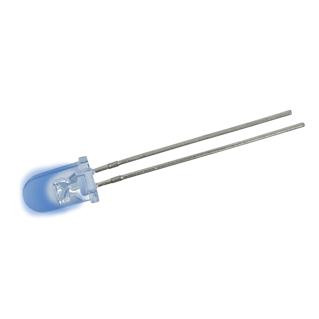 DIODO LED, 5MM, AZUL ULTRA BRILLANTE