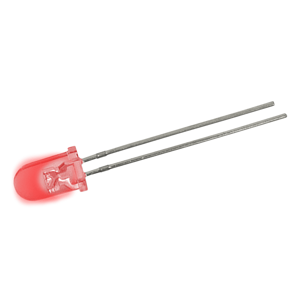 DIODO LED, 5MM, ROJO ULTRA BRILLANTE