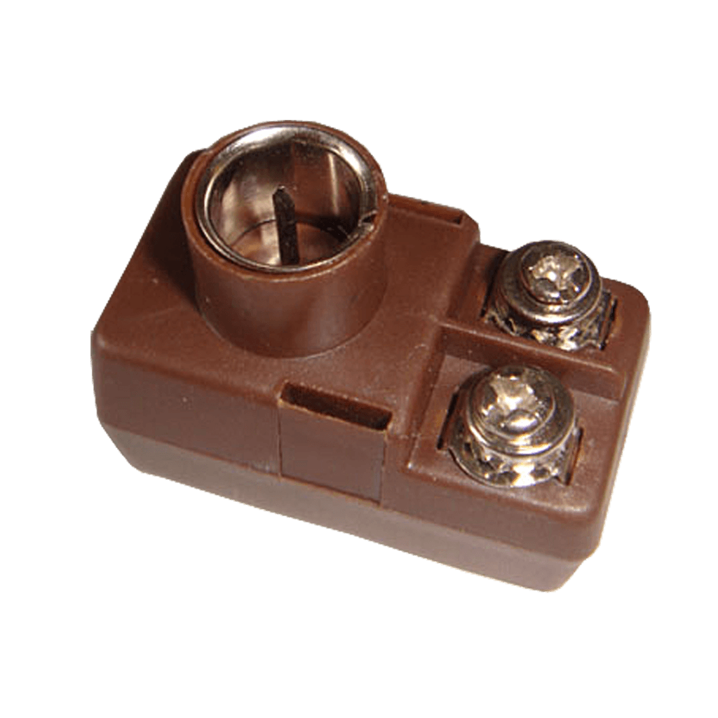 CHANCHITO, TRANSFORMADOR DE IMPEDANCIA, 300-75 OHM, COLOR CAFÉ