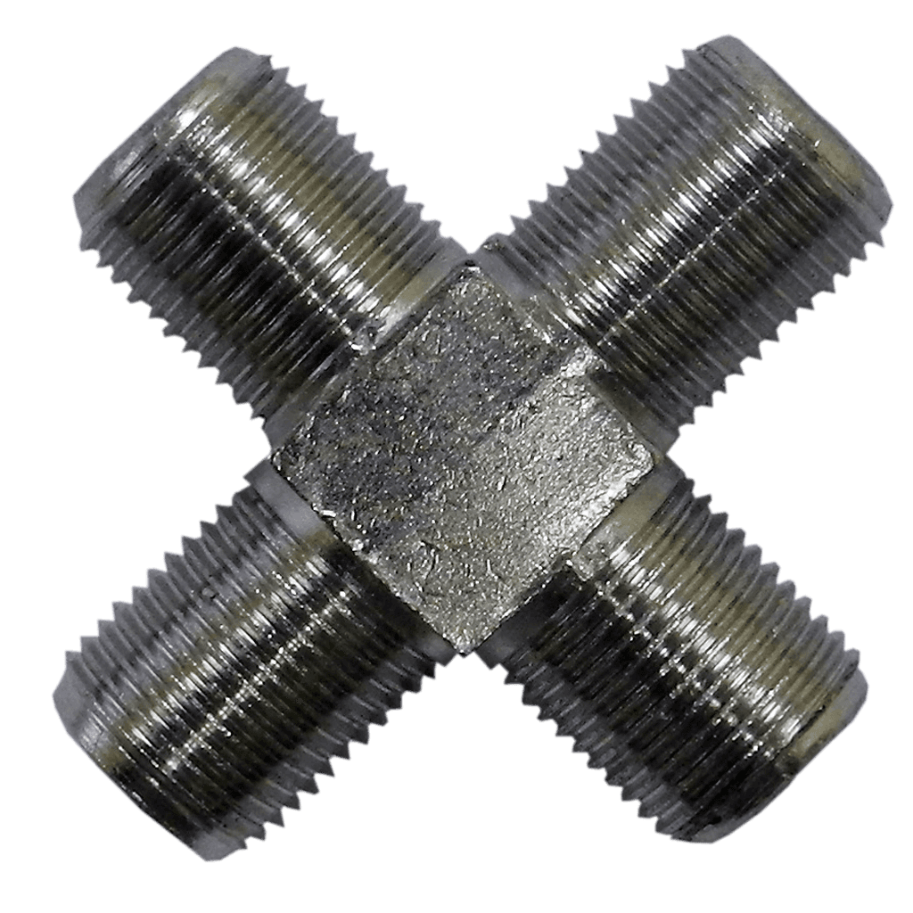 ADAPTADOR CUATRI-COAXIAL, 1 ENTRADA, 3 SALIDAS RG-6U