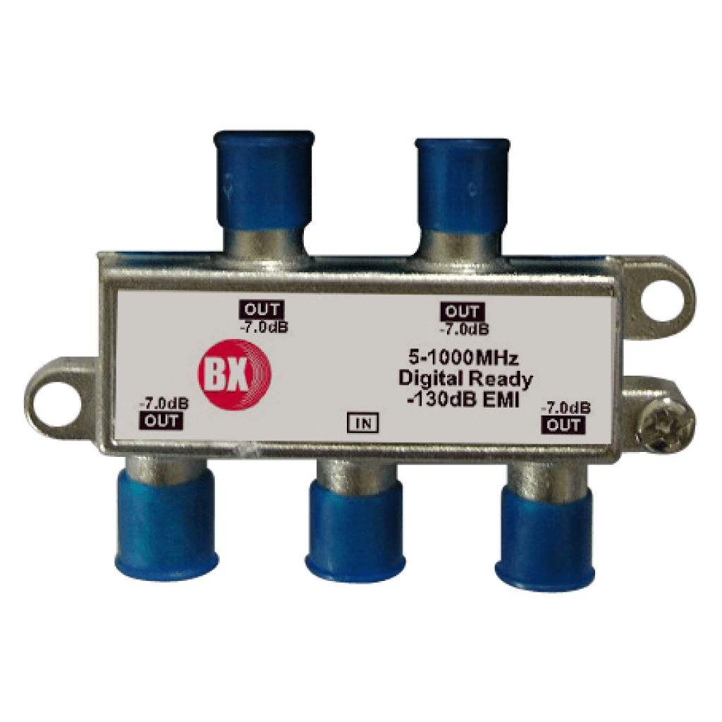 SPLITTER COAXIAL DE 4 SALIDAS, 1 ENTRADA, 1000 MHZ