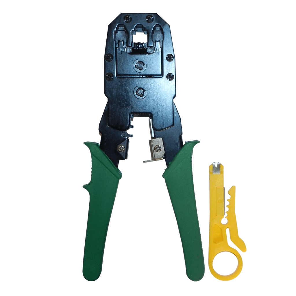 PONCHADORA CON CORTADORA Y PELADORA DE CABLE, PARA RJ45/RJ11