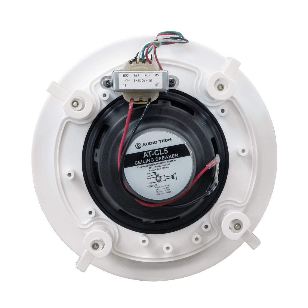 PARLANTE PARA TUMBADO, PASIVO, 5 PULG. CON TRANSFORMADOR, 100V, 10-15-20W, 89 DB - Miniatura 4