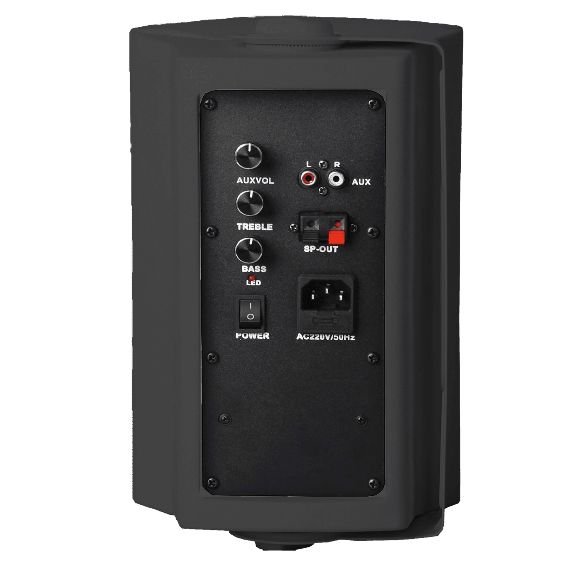 PARLANTES AMBIENTALES, ACTIVO Y PASIVO, DE PARED, 6 PULG., NEGRO, 40W+40W, AUX, RCA - Miniatura 3