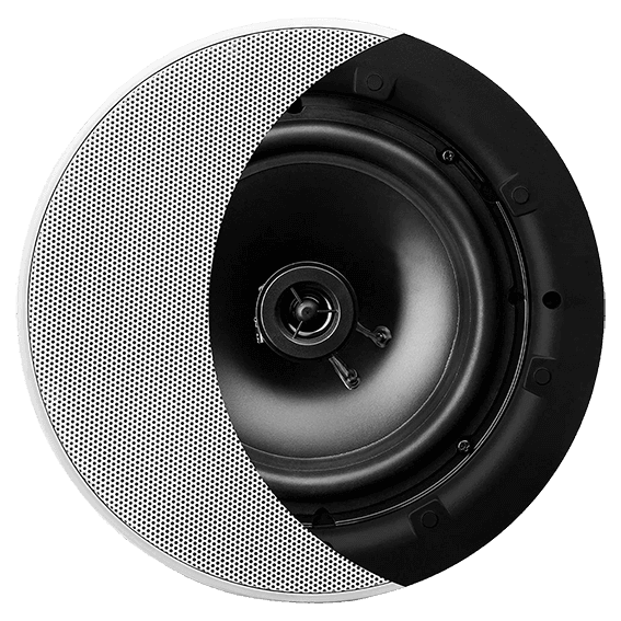 PAR DE PARLANTES PARA TUMBADO, PASIVOS, 8 PULG., 120W, 87DB, 8OHM, REJILLA MAGNETICA