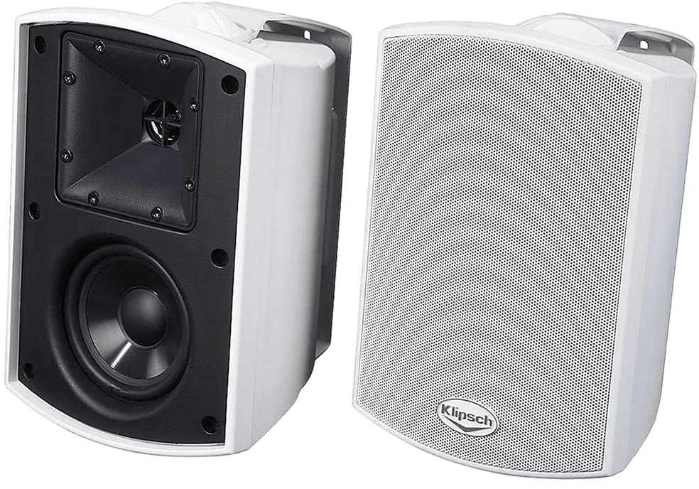 PAR DE PARLANTES BLANCOS DE PARED, PASIVOS, PARA EXTERIORES, 4 PULG., 200W, 91DB, 8OHM - Miniatura 5