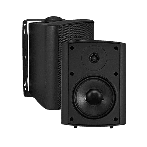 PAR DE PARLANTES BLANCO  PARA EXTERIORES, PASIVOS, IP54, 5.25 PULG. CON TRANSFORMADOR DE LINEA, 70V, 4-8-16-30W, 120W, 88DB, 8OHM