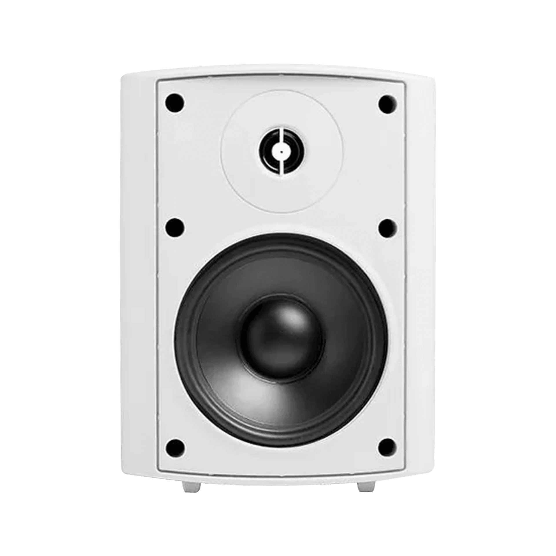 PAR DE PARLANTES BLANCOS  PARA EXTERIORES, PASIVOS, IP54, 5.25 PULG. CON TRANSFORMADOR DE LINEA, 70V, 4-8-16-30W, 120W, 88DB, 8OHM - Miniatura 2