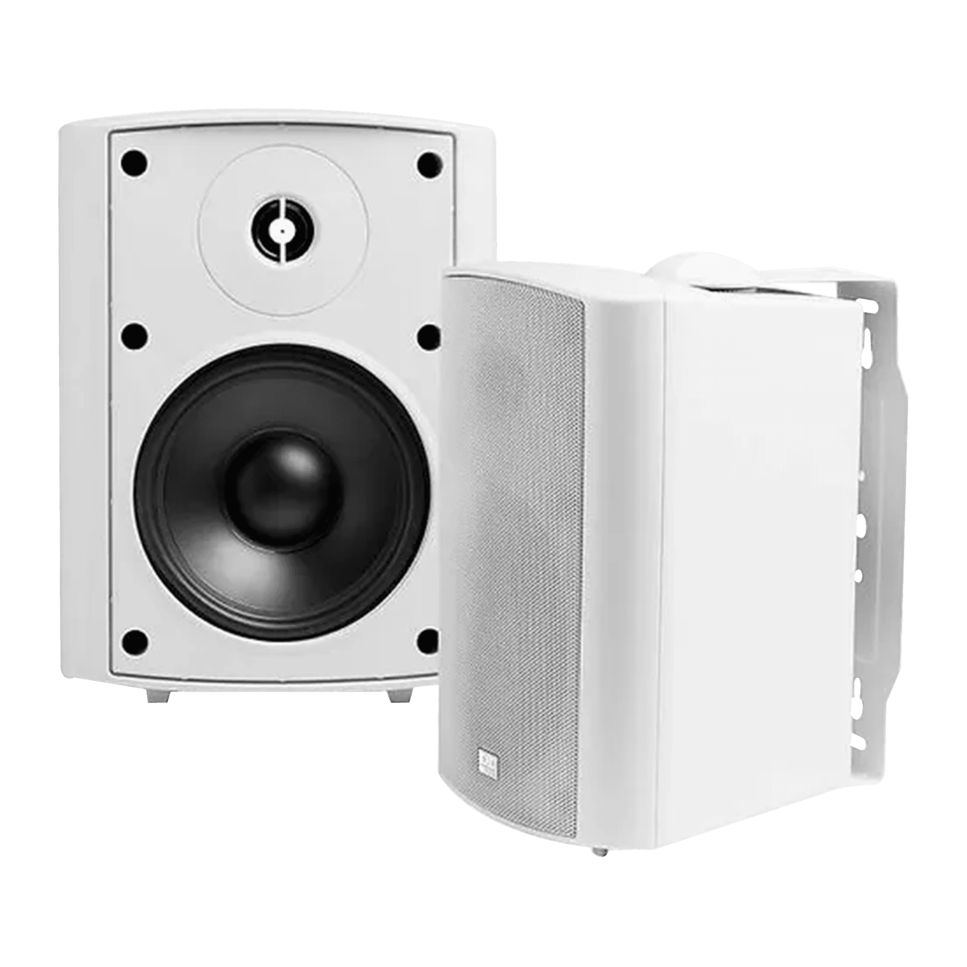 PAR DE PARLANTES BLANCOS  PARA EXTERIORES, PASIVOS, IP54, 5.25 PULG. CON TRANSFORMADOR DE LINEA, 70V, 4-8-16-30W, 120W, 88DB, 8OHM - Miniatura 4