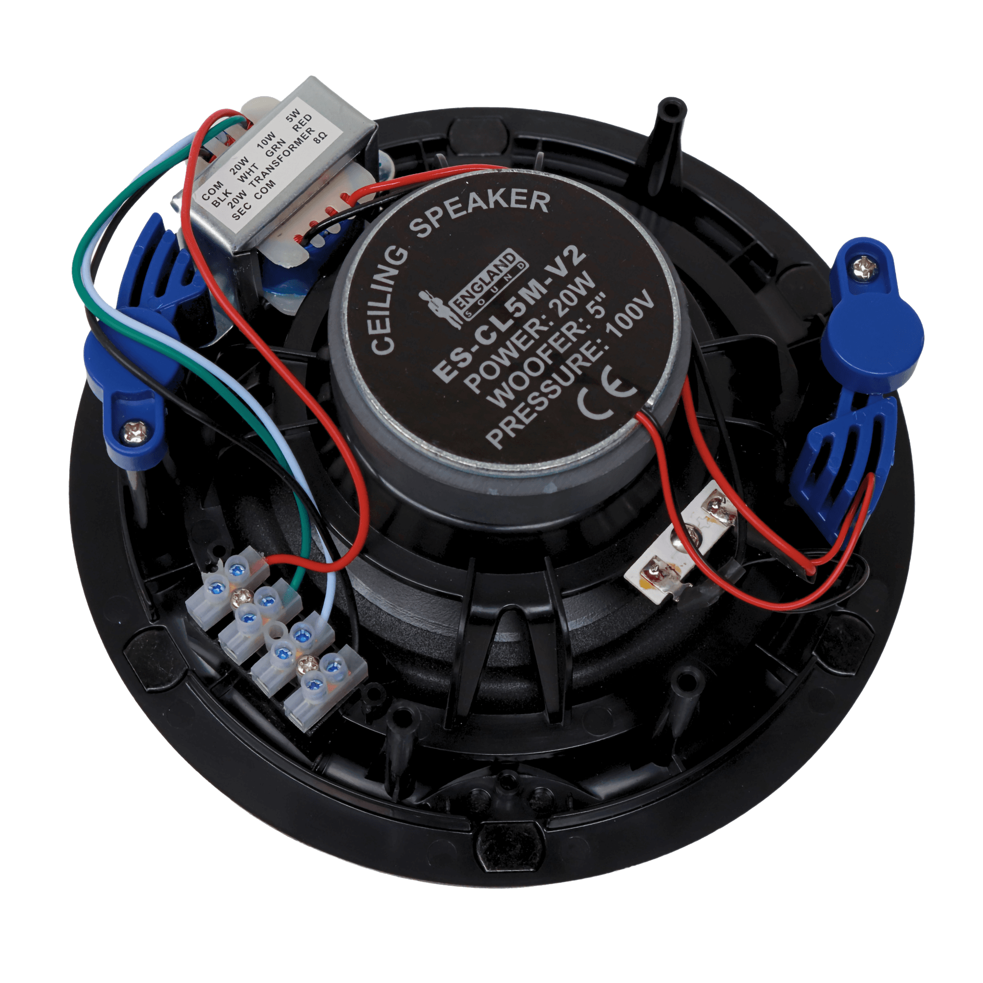 PARLANTE PARA TUMBADO CON REJILLA MAGNETICA, PASIVO, 5.25 PULG. CON TRANSFORMADOR, 70V-100V, 10-15-20W, 89DB - Miniatura 3