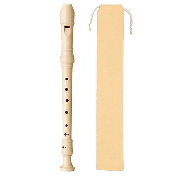 FLAUTA DULCE SOPRANO DE PLASTICO, INCLUYE FUNDA DE NYLON