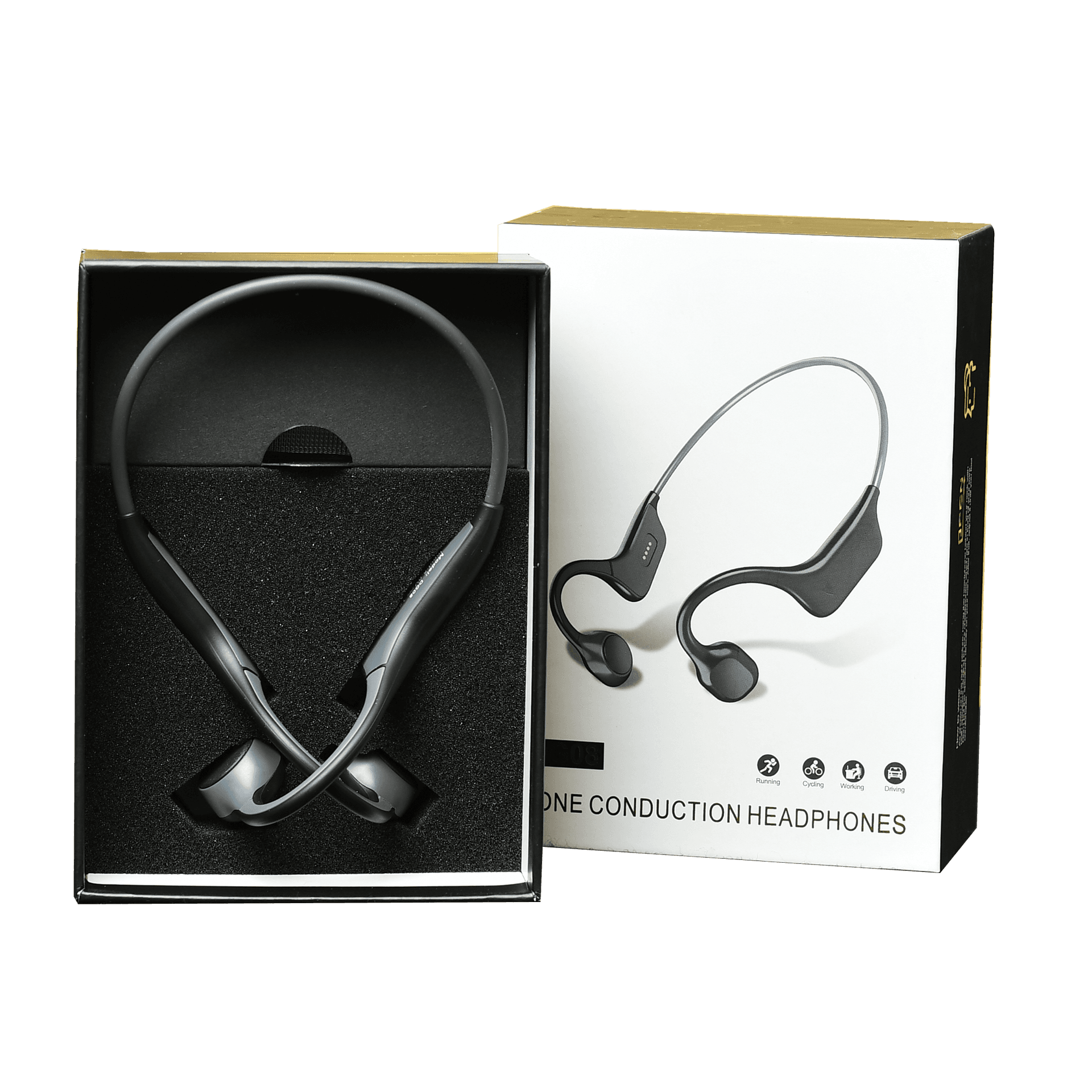 AUDIFONO DE CONDUCCION OSEA, BT, MICRIFONO, 6 HORAS DE BATERIA, 10 METROS DE DISTANCIA, FREC. 20HZ - 20KHZ - Miniatura 2