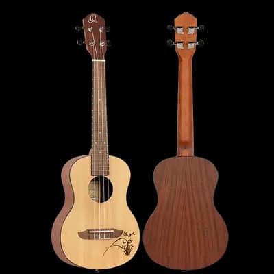UKELELE TENOR 17", ACABADO SATINADO COLOR NATURAL, TAPA DE ABETO, FONDOS Y AROS DE SAPELI, DIAPASON Y PUENTE NOGAL
